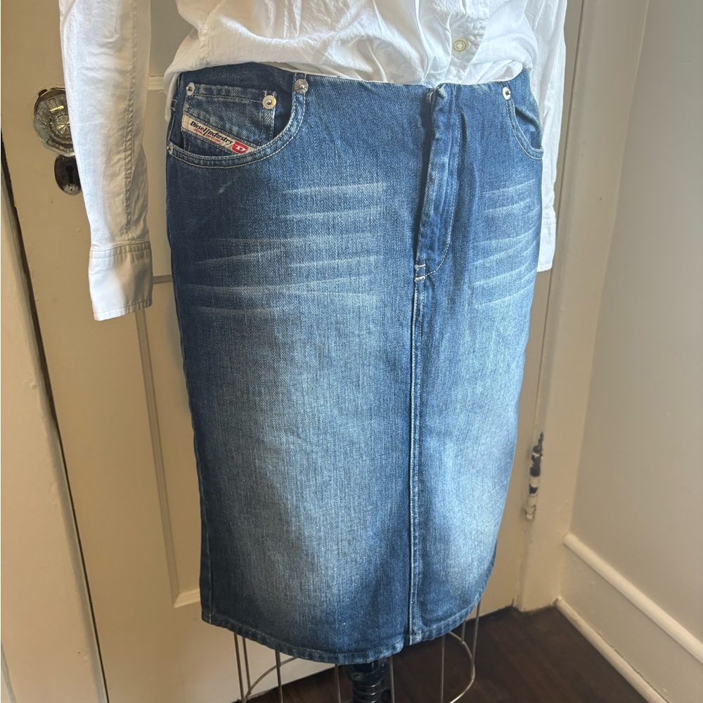 Vintage Diesel Denim Pencil Skirt